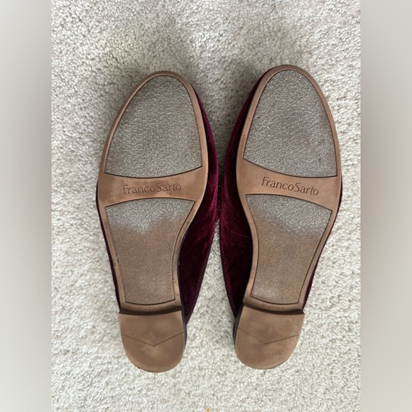 Franco Sarto Pippa Velvet Mules, Burgundy - Picture 5 of 8